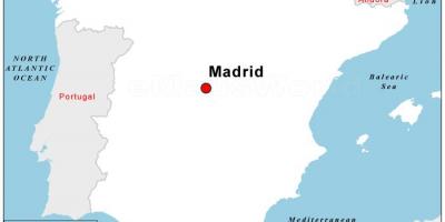Žemėlapis kapitalo Ispanija