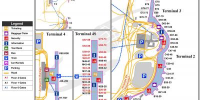 Žemėlapis Madrido oro uostas, Ispanija