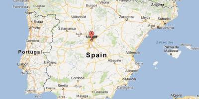 Madride (Ispanija pasaulio žemėlapis