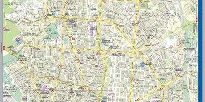 Žemėlapis Madrido miesto centro