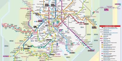 Žemėlapis Madrido tramvajų