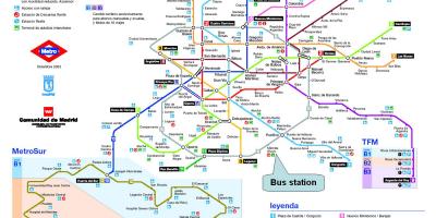 Madrido geležinkelio stotis map