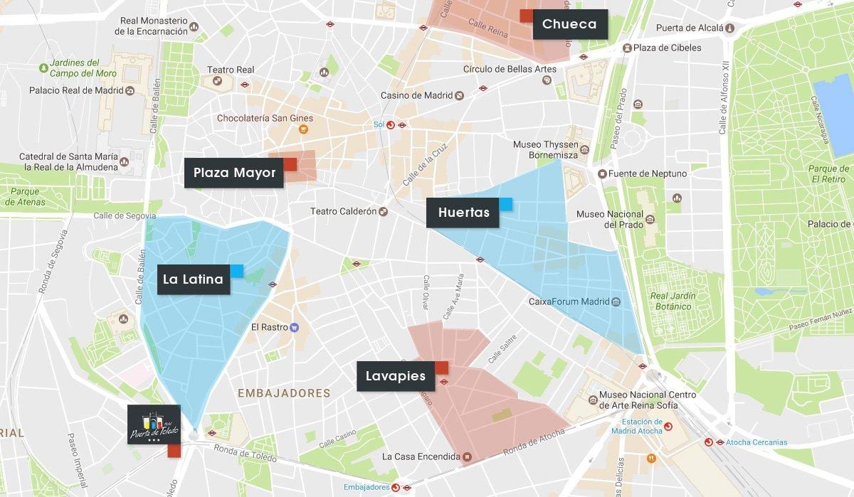 žemėlapis chueca