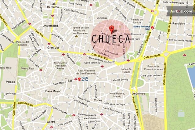 Madrido chueca žemėlapyje