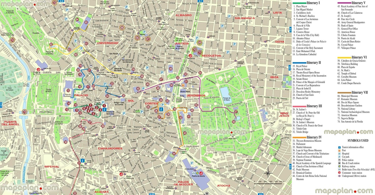 žemėlapis Madrido žemėlapis neprisijungęs
