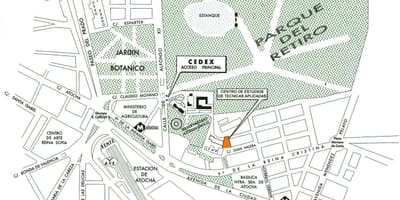 Žemėlapis atocha stotis Madridas