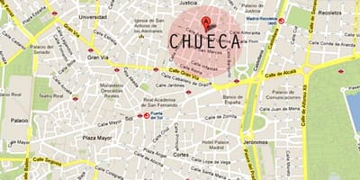 Madrido chueca žemėlapyje