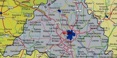 Žemėlapis Madridas