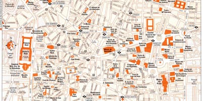 Turizmo žemėlapyje Madrido centras