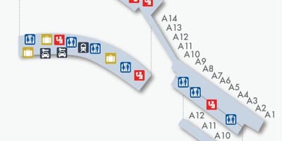 Madrido barajas terminalo žemėlapyje