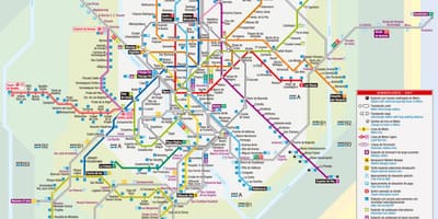 Žemėlapis Madrido tramvajų
